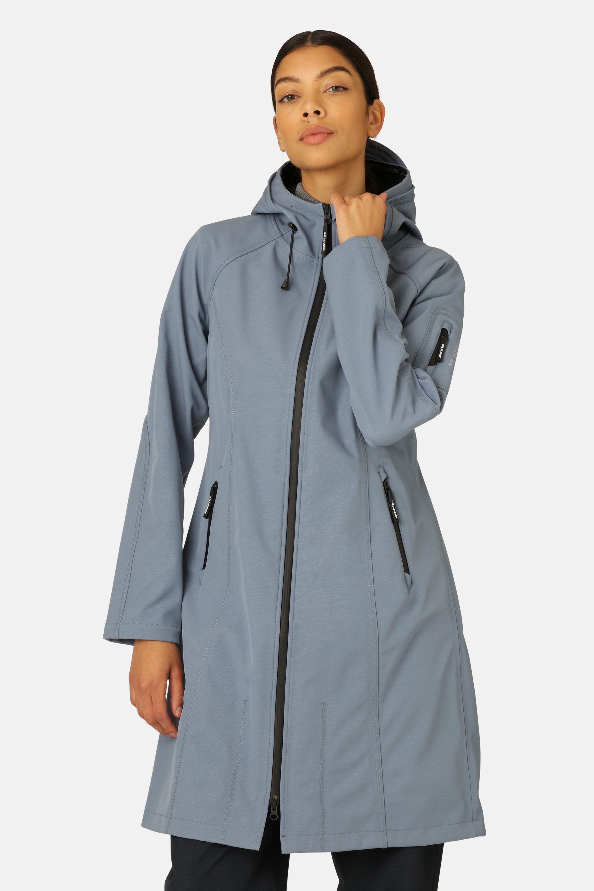 Long Softshell Raincoat - Winter Ocean